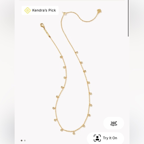 Kendra Scott chain necklace in gold - NWOT - Picture 1 of 6